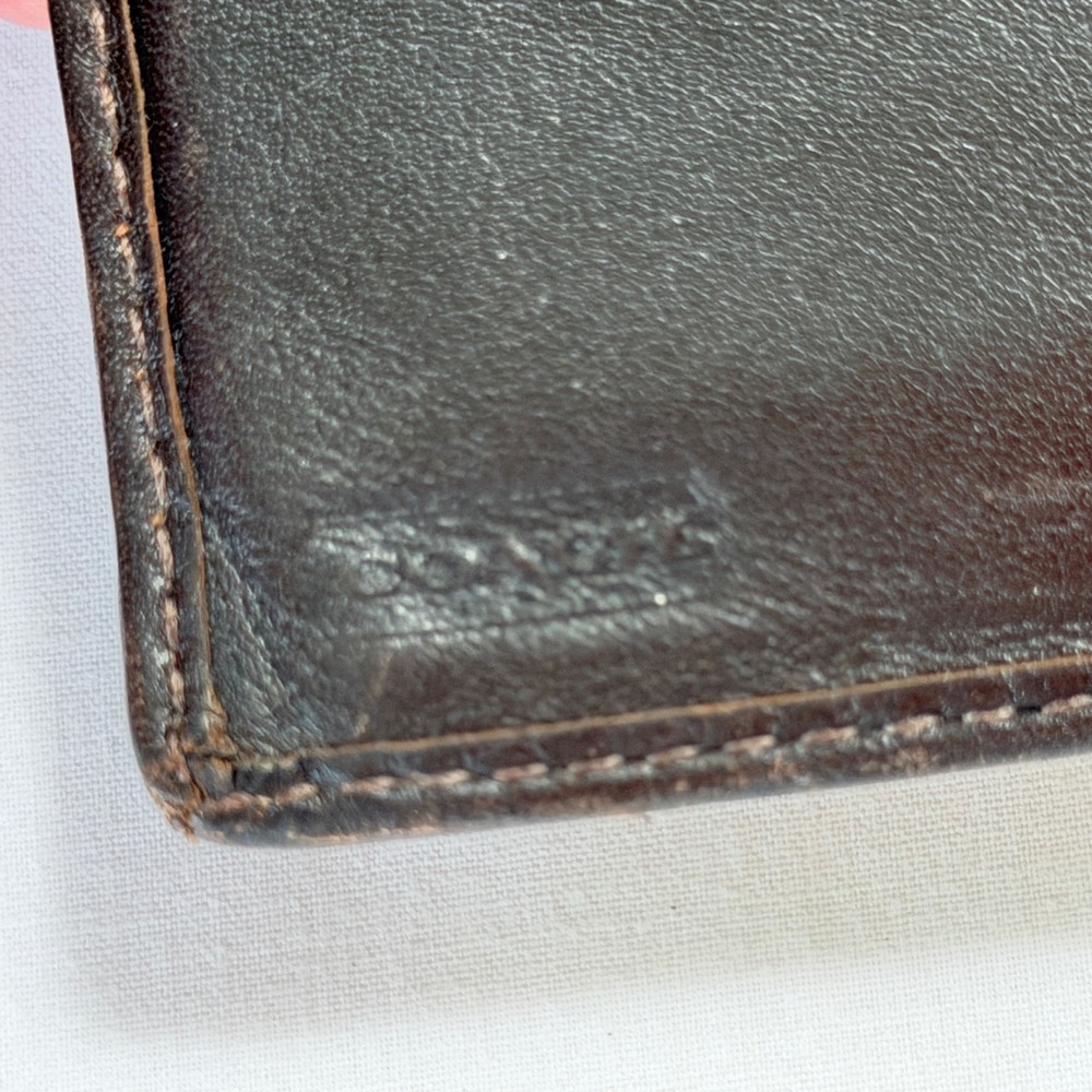 Coach SOHO Bifold Wallet Womens Brown Signature Jacquard Buckle Snap - Picture 14 of 16